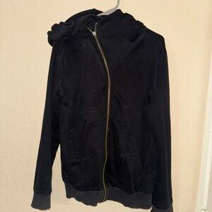Black Zip-Up Hoodie